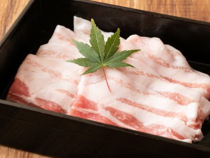 京都産もち豚バラ肉 100g